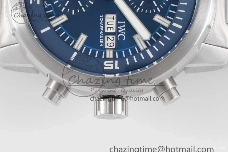 MIROTIME 1218 Aquatimer Chrono SS V6SF 1:1 Best Edition Blue Dial on SS Bracelet A Modern 7032